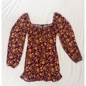 floral print mini dress